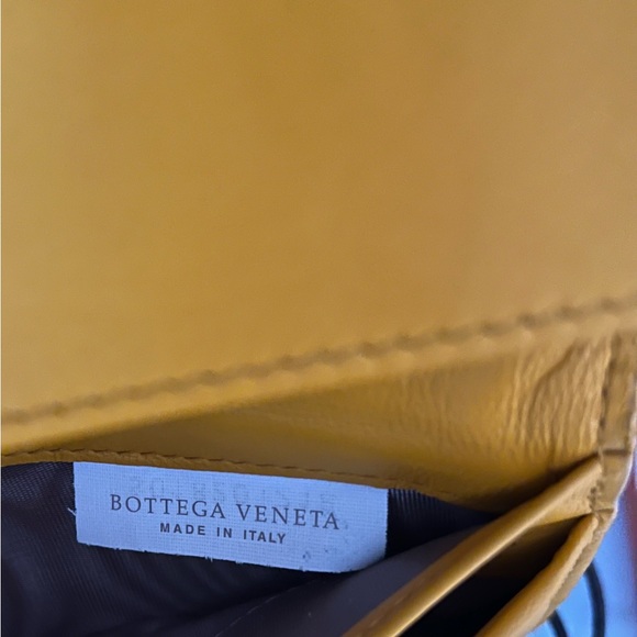 Bottega Veneta Yellow Intrecciato Leather Flap Continental Wallet - Picture 10 of 13